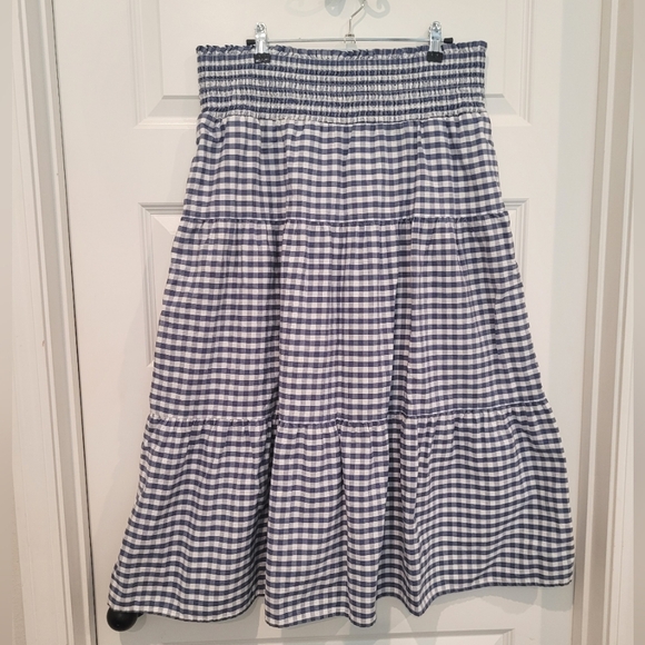 Universal Threads Blue Gingham Skirt, Size XL - Picture 1 of 4